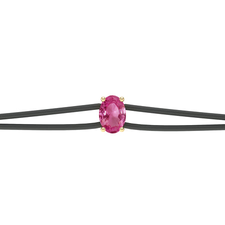 Bracelet cordon saphir rose Lune de miel - 5