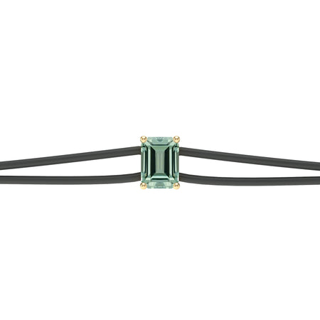 Bracelet cordon saphir vert Lune de Miel - 3