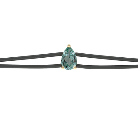 Bracelet cordon saphir vert Lune de Miel - 4