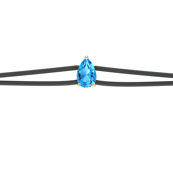 Bracelet cordon topaze Lune de Miel - 4