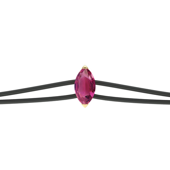 Bracelet cordon tourmaline Lune de Miel - 2