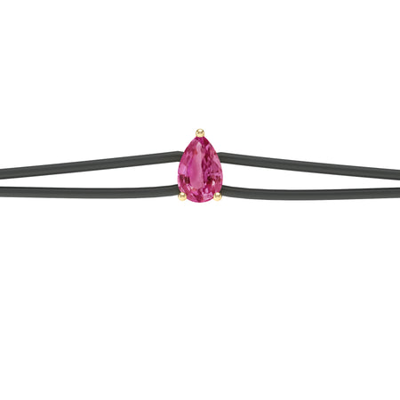 Bracelet cordon tourmaline Lune de Miel - 4