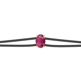 Bracelet cordon tourmaline Lune de Miel - 5