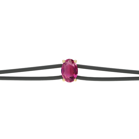 Bracelet cordon tourmaline Lune de Miel - 5