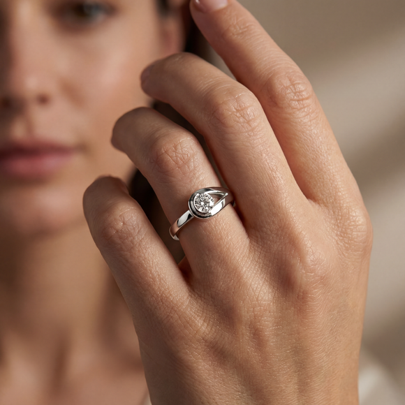 Solitaire tourmaline Amour de Minuit - 3