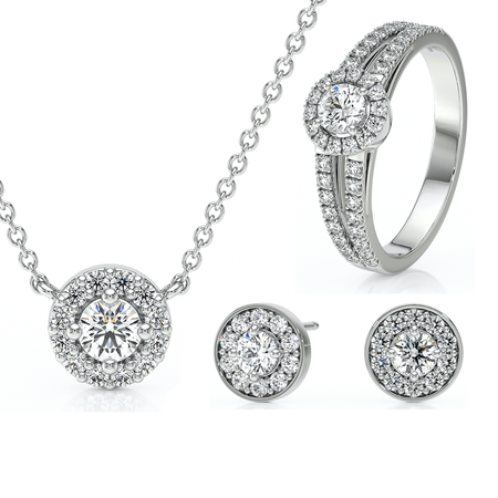 Parure bijoux diamant Promets Moi - 9