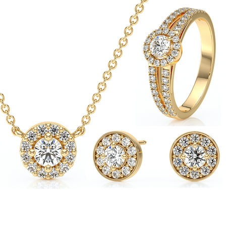 Parure bijoux diamant Promets Moi - 9