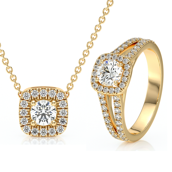 Parure bijoux diamant Coup de Foudre - 2