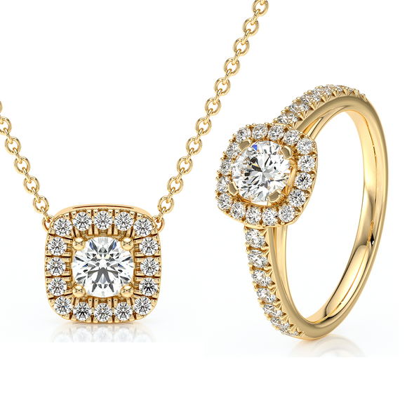 Parure bijoux diamant Coup de Foudre - 4