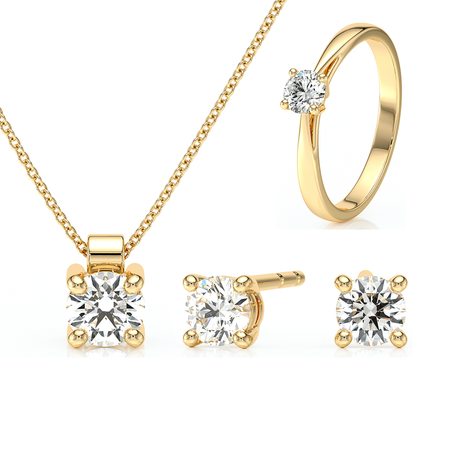 Parure bijoux diamant Lune de Miel - 3