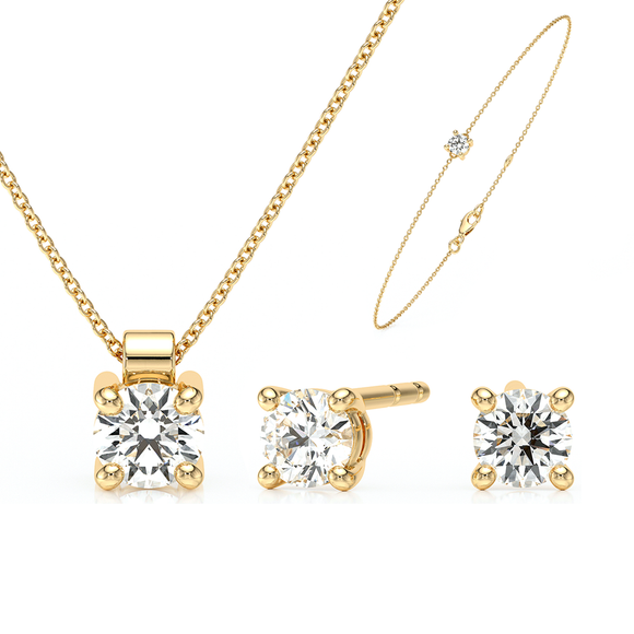 Parure bijoux diamant Lune de Miel - 2