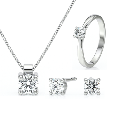 Parure bijoux diamant Lune de Miel - 3