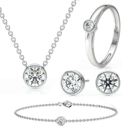 Parure bijoux diamant Nuit de Noces - 1