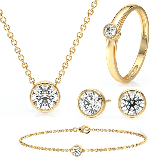 Parure bijoux diamant Nuit de Noces - 1