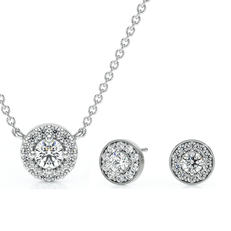 Parure bijoux diamant Coup de Foudre - 1