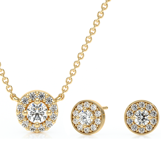 Parure bijoux diamant Coup de Foudre - 1