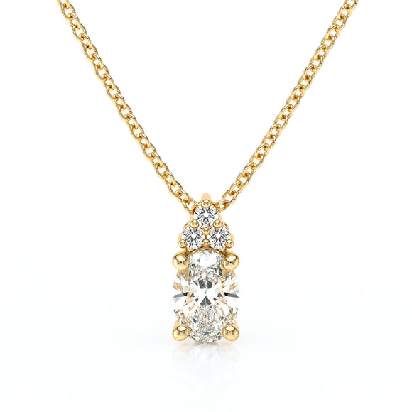 Pendentif diamant Coucher de Soleil - 5