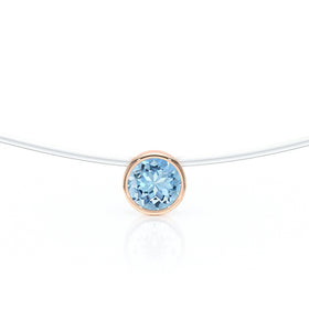 Pendentif solitaire aigue-marine Nuit de Noces - 3