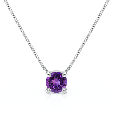 Pendentif solitaire améthyste Lune de Miel - 2