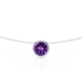 Pendentif solitaire améthyste Nuit de Noces - 3