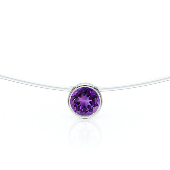Pendentif solitaire améthyste Nuit de Noces - 3