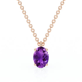 Pendentif solitaire améthyste Une Promesse - 2
