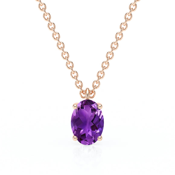 Pendentif solitaire améthyste Une Promesse - 2