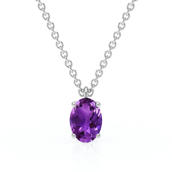 Pendentif solitaire améthyste Une Promesse - 2