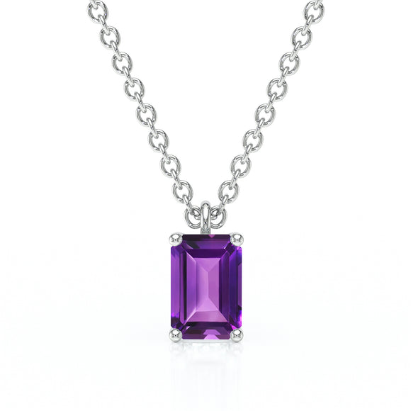 Pendentif solitaire améthyste Une Promesse - 3