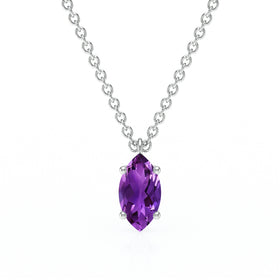 Pendentif solitaire améthyste Une Promesse - 4
