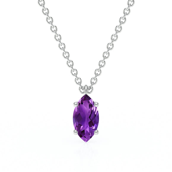 Pendentif solitaire améthyste Une Promesse - 4