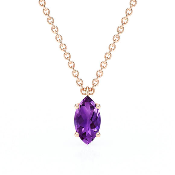 Pendentif solitaire améthyste Une Promesse - 4