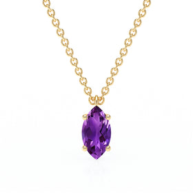Pendentif solitaire améthyste Une Promesse - 4