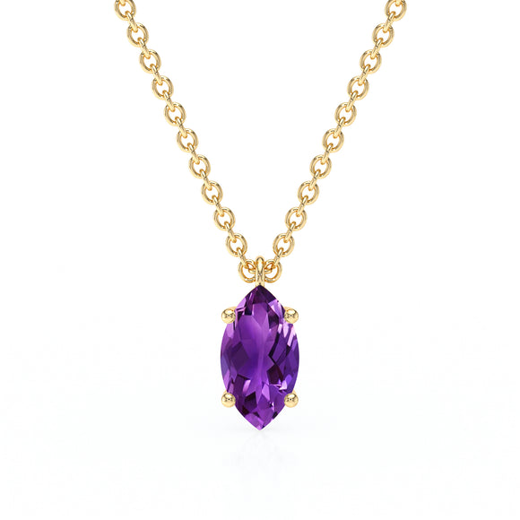 Pendentif solitaire améthyste Une Promesse - 4