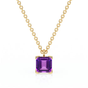 Pendentif solitaire améthyste Une Promesse - 5
