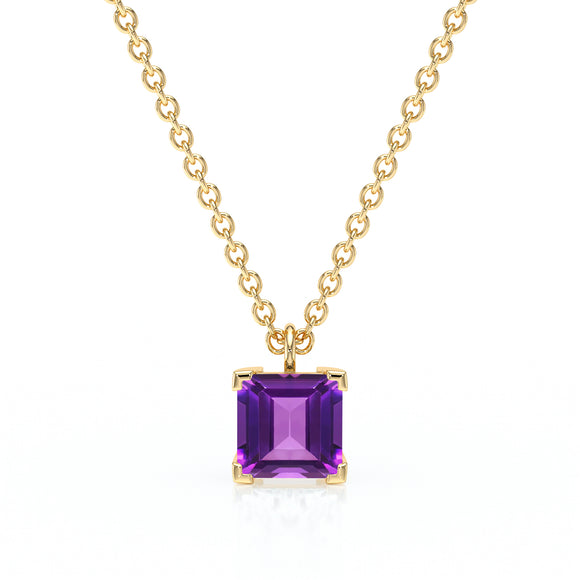 Pendentif solitaire améthyste Une Promesse - 5