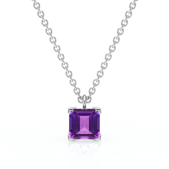 Pendentif solitaire améthyste Une Promesse - 5