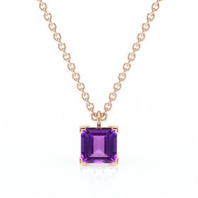 Pendentif solitaire améthyste Une Promesse - 5
