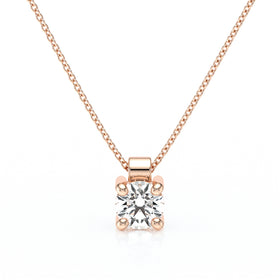 Pendentif solitaire diamant Lune de Miel - 1