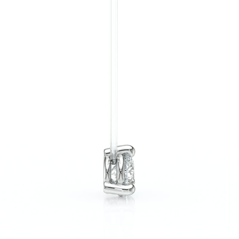 Pendentif solitaire diamant Lune de Miel - 10