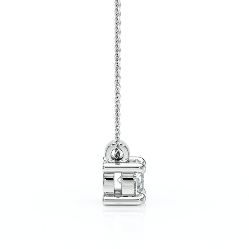 Pendentif solitaire diamant Lune de Miel - 1