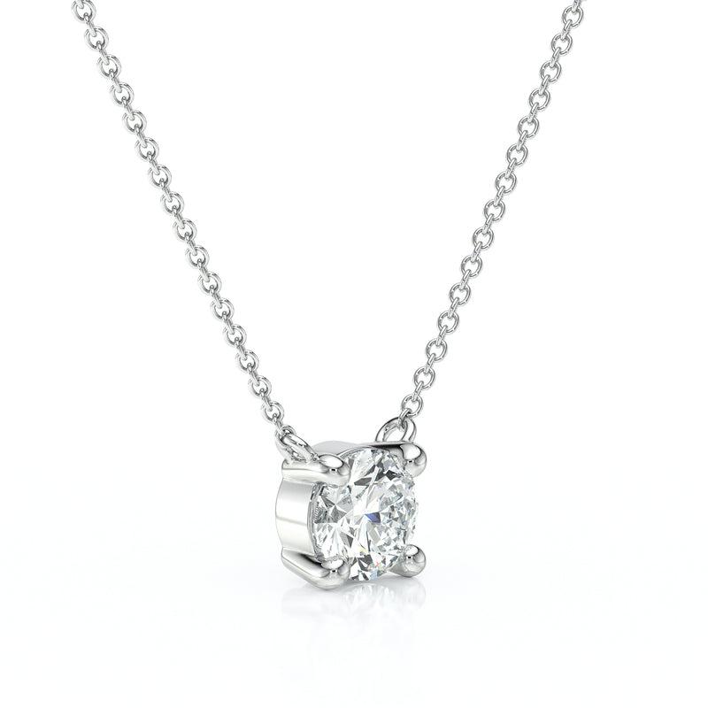 Pendentif solitaire diamant Lune de Miel - 2