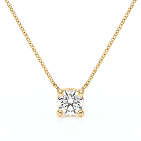 Pendentif solitaire diamant Lune de Miel - 2