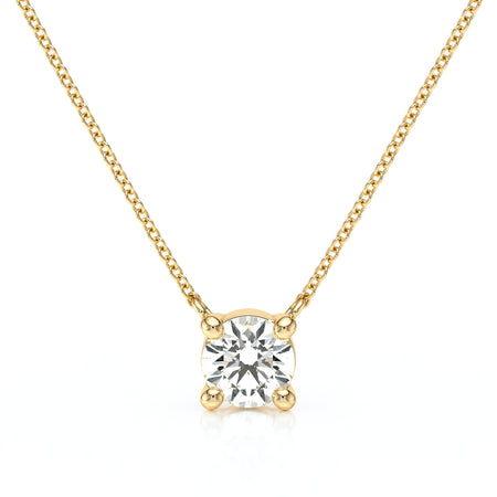 Pendentif solitaire diamant Lune de Miel - 2