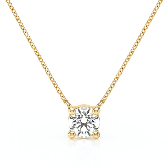 Pendentif solitaire diamant Lune de Miel - 2