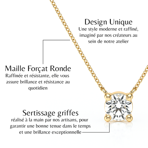 Pendentif solitaire rubis Lune de Miel - 2