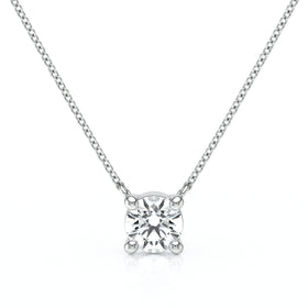 Pendentif solitaire diamant Lune de Miel - 2