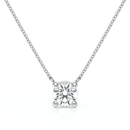 Pendentif solitaire diamant Lune de Miel - 2