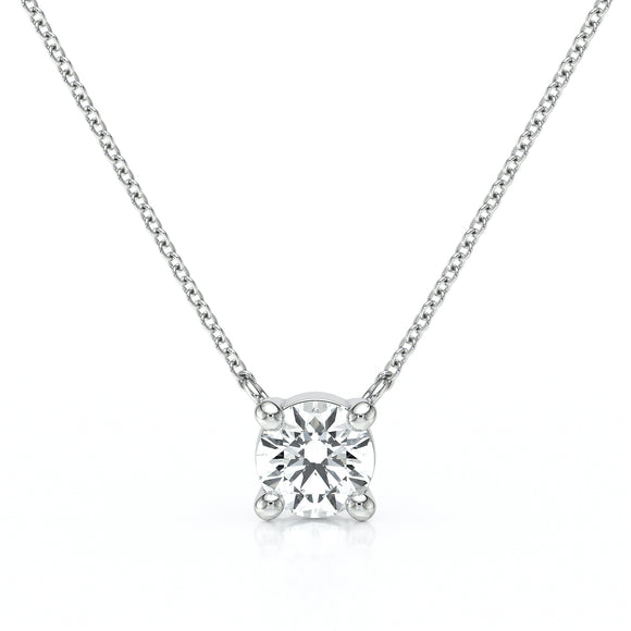 Pendentif solitaire diamant Lune de Miel - 2