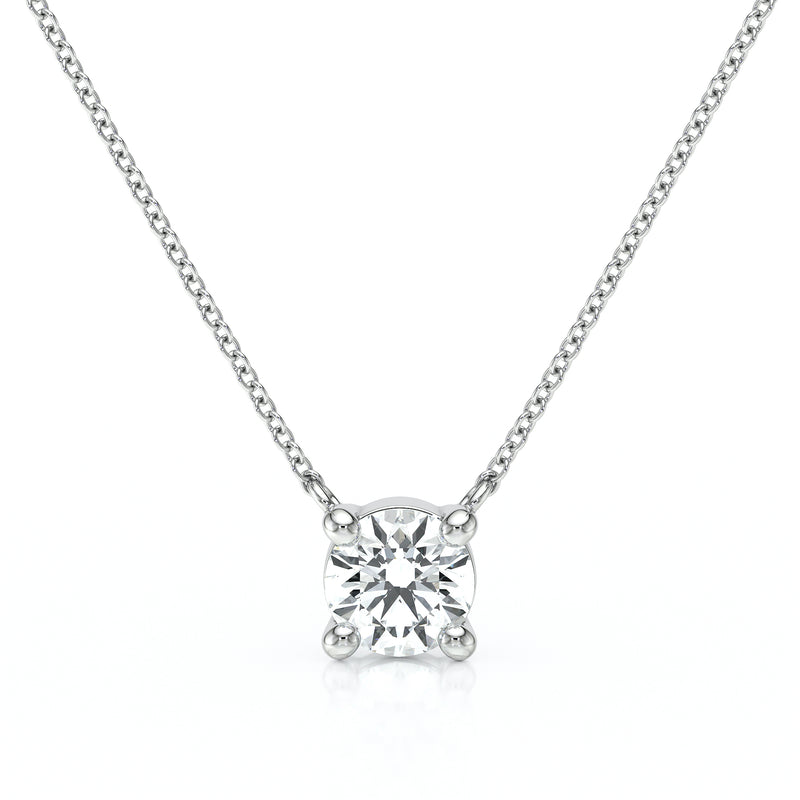 Pendentif solitaire diamant Lune de Miel - 2